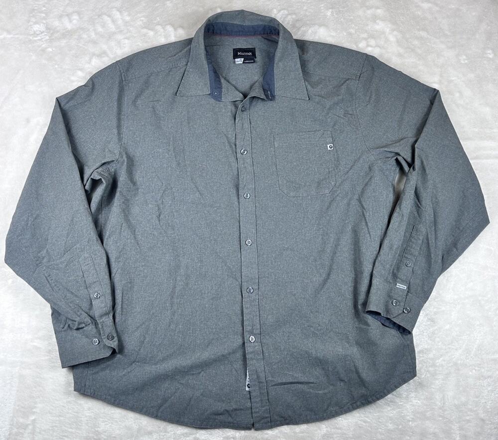 Marmot Men’s Aerobora Long Sleeve Button Up Shirt - Size XXL